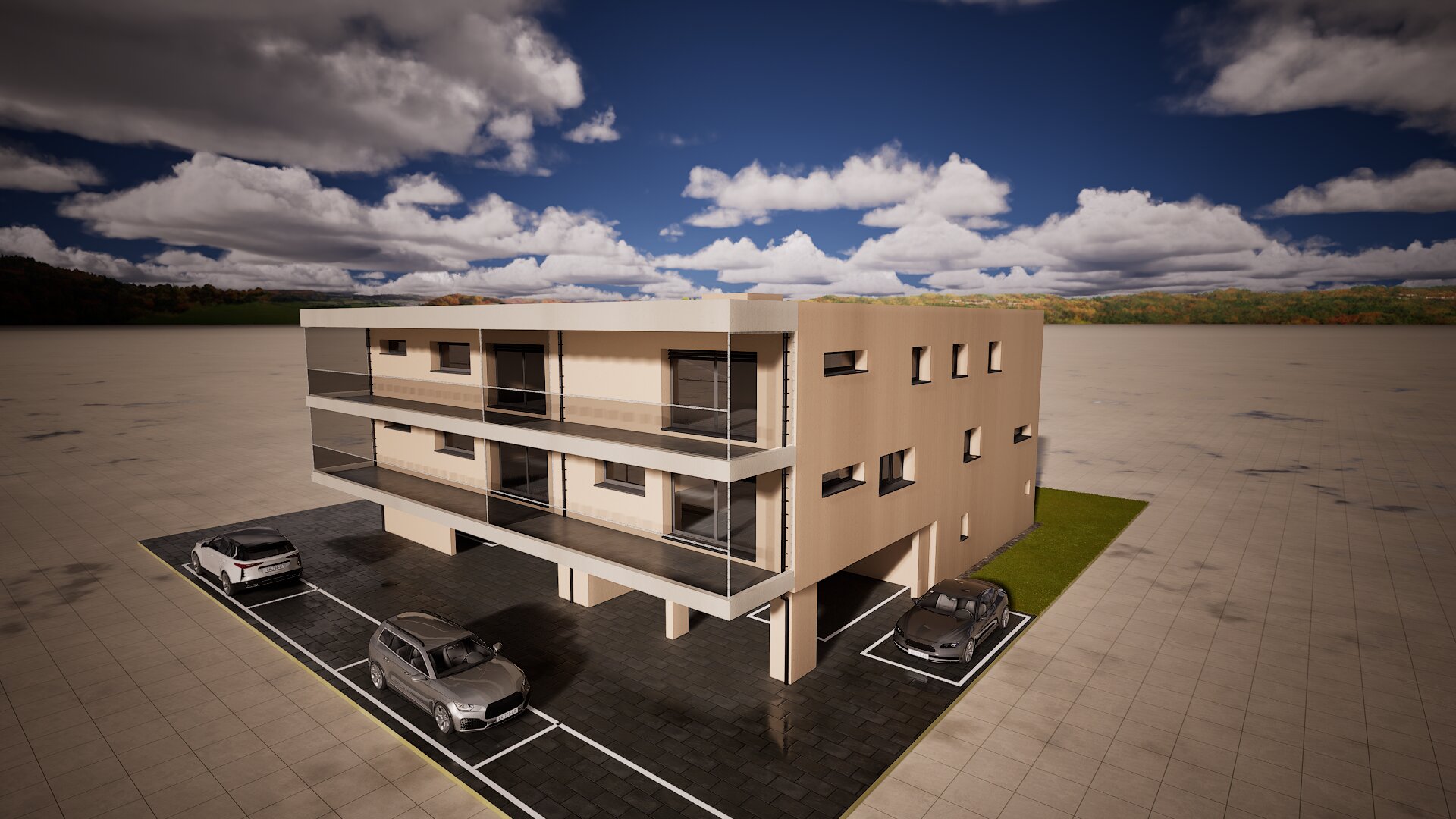 Vue sud-est du Planneur à Saxon — visualisation 3D indicative