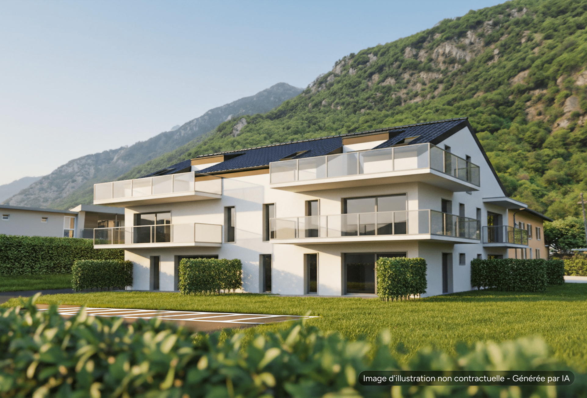 Appartement avec grand balcon à la résidence La Dorée