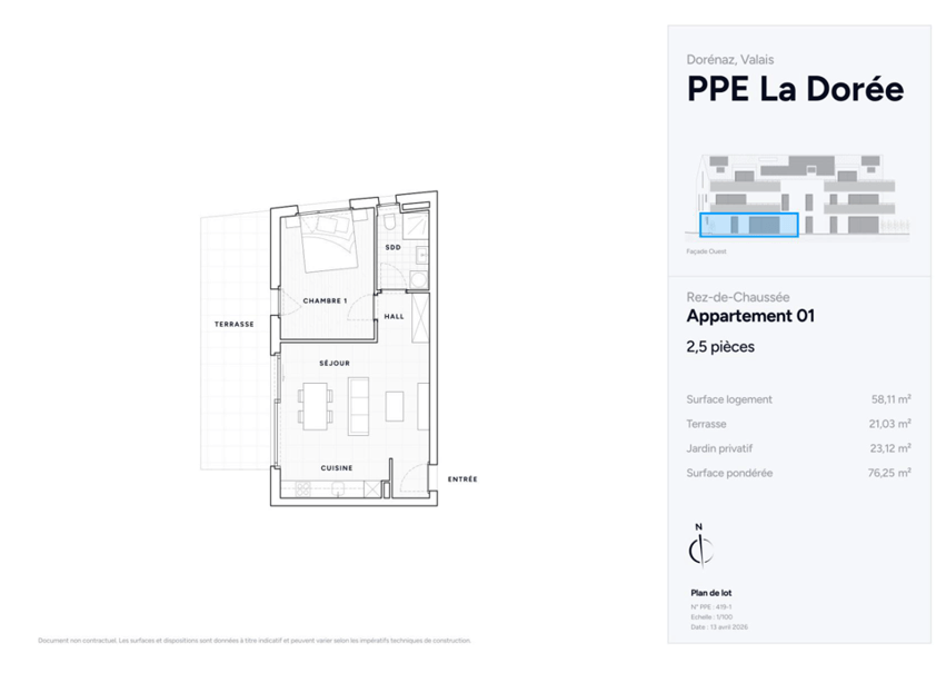 Plan appartement 01