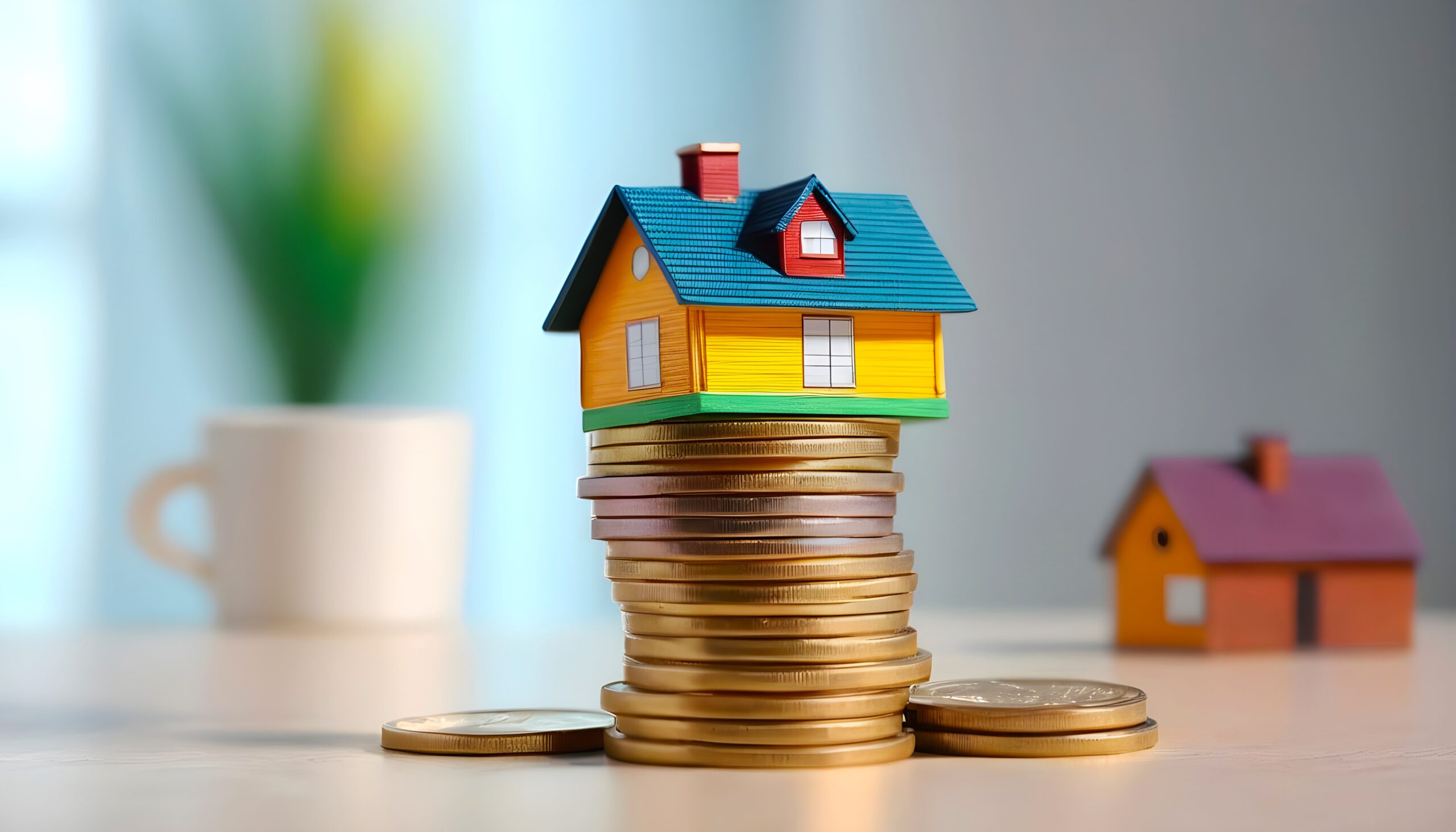 satheeshsankaran-ai-generated-8692178 Maison sur une pile de pièces